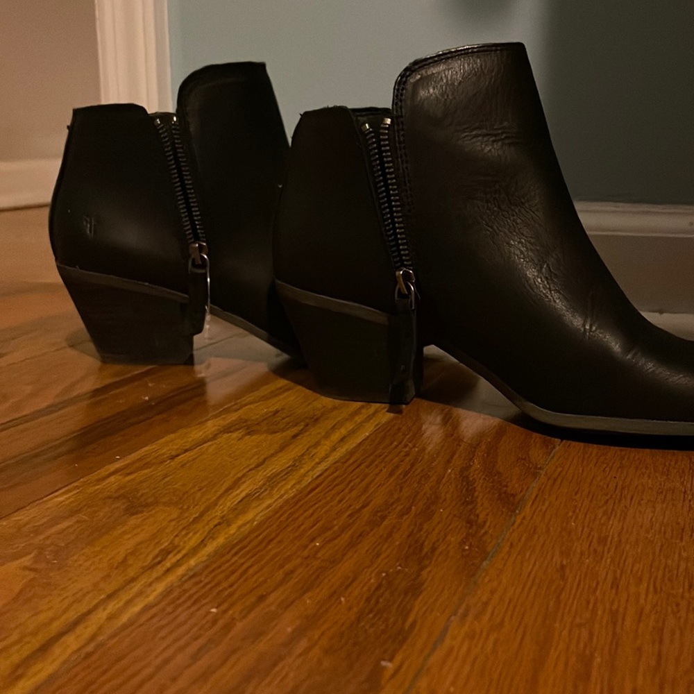 Frye black booties. Worn once